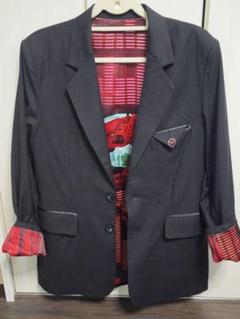glamb テーラードジャケット ブラック/レオパード HYSTERIC GLAMOUR テーラードジャケット DIAMOND PATTERN
