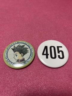 HUNTER×HUNTER 旧アニメ版 缶バッジ ゴン&ナンバープレート