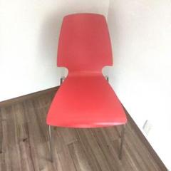 廃盤品　レアカラー IKEA VILMAR チェア 椅子　レッド　ポップ