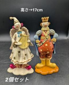 Amazon.co.jp: ピエロ 道化師 マリオネット 陶器 クラウン