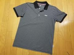 ★美品★『FILA』★フィラ★速乾性ボロシャツ★黒×グレー系★のサムネイル