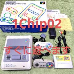 動作確認済】スーパーファミコン 本体 1Chip 02 後期型 - メルカリ