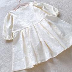 【Kobe Lettuce】美品　神戸レタス　ジャガードタックペプラムブラウス