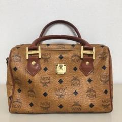 MCM ブラウンレザー Bostonバッグ MCM ボストンバッグ ブラウンレザー - メルカリ