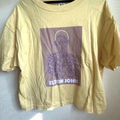 FRAYID スクエアロゴTシャツ エルトンジョンコラボ