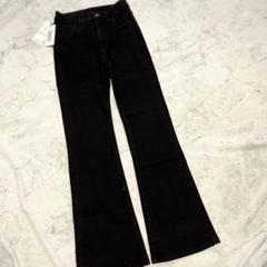 新品 Dazy デイジー タグ付き パンツ ストレッチ ブラック系　フレア