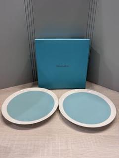 ティファニーカラーブロック ディナープレート ティファニーTiffany カラーブロック カクテルプレート 4枚