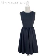 07T724☆ M-PREMIER ノースリーブパニエ フレアワンピース 春夏