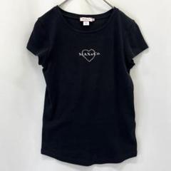最終セール❗️マックスマーラ MAX&Co Tシャツ ストーン刺繍ロゴ ブラック