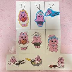 【新品】おぱんちゅうさぎ　アクリルキーホルダー　ホログラムステッカー　ローソン 2月9日(木)より、ローソン限定で「おぱんちゅうさぎ」の