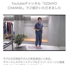three dots スリードッツ サファリシャツ&パンツセットアップ ブルー