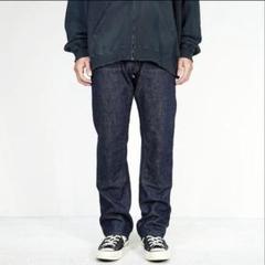 UNUSED 12.5oz ダブルニー ストレート デニム パンツ 古着