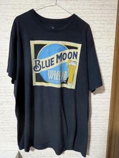 【ブルームーン ブルー】Tシャツ✦半袖✦イエロー✦二重えり✦ロゴ　y2k ピチT ブルームーン ブルー】Tシャツ✦半袖✦イエロー✦二重えり✦ロゴ