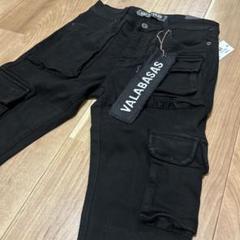 バラバサス【新品未使用】マルチポケットデニム 28 黒 valabasas VALABASAS バラバサス ブラックスキニーデニム 28 - メルカリ