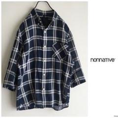 nonnative WORKER SHIRT 2 チェック 半袖 シャツ グレー Yahoo!オークション -「nonnative シャツ 2」(ファッション) の