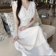 Lumignon original ♥ white lace sheer long op | Lumignon