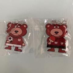 Waseda Bear アクリルキーホルダー 2個セット 激レア早慶戦シール付きのサムネイル