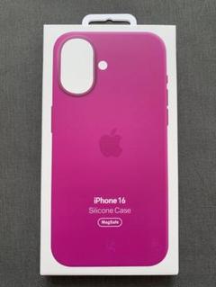 新品iPhone 16 シリコーンケース フクシア未開封Apple