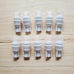 10個 T10LED セラミックベース 白色 カーパネルライトランプインテリア