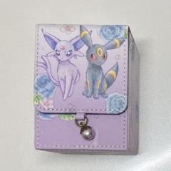 ポケモンカード ブラッキー エーフィ　フリップデッキケース 【比較的美品】 ポケカ フリップデッキケース エーフィ＆ブラッキー フラワー