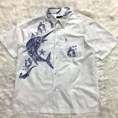 マジュン かりゆしウェア カジキ クールビズ 高級 上品 正装 沖縄 メンズ