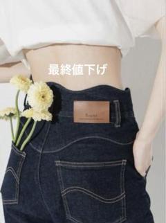 パンツ eaphi wave design high waist denim WAVE DESIGN HIGH WAIST DENIM
