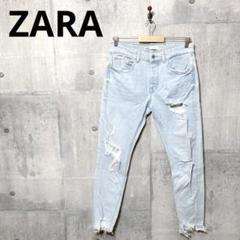 ZARA ザラ メンズ スリムテーパードダメージデニム ダメージジーンズ W31