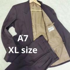 【極美品】Vintage カジュアル 紫 パープル ダブル スーツ セットアップ