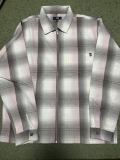 stussy SHADOW PLAID ZIP SHIRT