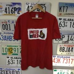 USA古着 UNITED in RED プリントTシャツ サイズXL