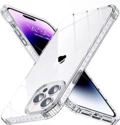 KEVKEEK 全透明 iPhone 14 Pro クリア　スマホケース