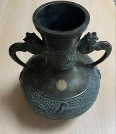 【美品】　花瓶　伝統美術工芸品　花瓶晴峰型 寿孔雀、“ 瑞峰印 ” 特殊新合金性 瑞峰作 花瓶 ツボ 孔雀 骨董品 - メルカリ