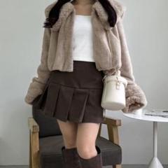 NICE CLAUP 【plume】フェイクファーリボンコート plume】フェイクファーリボンコート NICE CLAUP - メルカリ