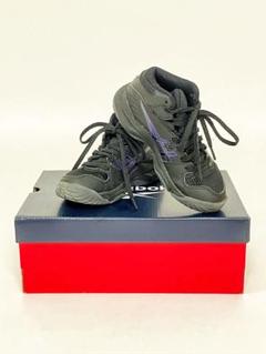 【キッズ】Reebok バスケットボールシューズ ブラック/パープル19cm
