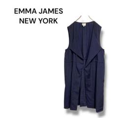 【EMMA JAMES NEW YORK】ベスト　羽織り　紺　ジレ　11R