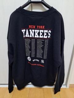 90's MLB ニューヨークヤンキース ロゴスウェット M