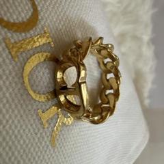 Dior ゴールドリング - メルカリ