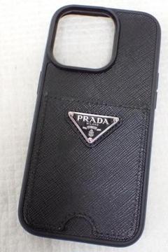 PRADAプラダ iPhone14Pro用 サフィアーノレザー カバー D1-A PRADAプラダ iPhone14Pro用 サフィアーノレザー カバー D1-A
