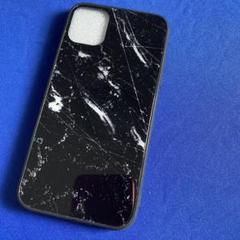 ブラック大理石調 スマホケース iPhone11