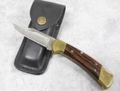 ▲Buck Knives/バック フォールディングナイフ 112A 木製ハンドルのサムネイル