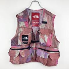 美品 / SUPREME × THE NORTH FACE カーゴベスト ピンク