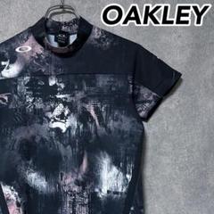 OAKLEY オークリー 総柄 モックネック シャツ スカル コレクション 半袖