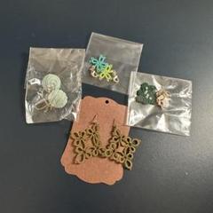 ハンドメイド ピアス・チャーム 4点セット