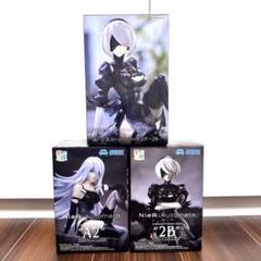 ニーアオートマタ　NieR 　２B　A2　フィギュア　プライズ　３個セット ニーアオートマタ NieR 2B A2 フィギュア プライズ 3個セット