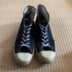 vintage キャンバスハイカットスニーカー