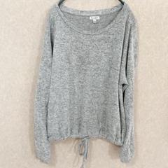 love fire グレー 長袖 Tシャツ 秋　冬