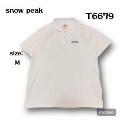 【即購入OK】snow peak 半袖ポロシャツ　サイズM ホワイト