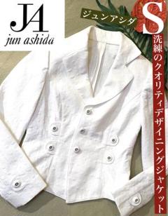 【新品】jun ashida ジュンアシダ　ホワイト テーラード　ジャケット 2025年最新】jun ashida テーラードジャケットの人気アイテム