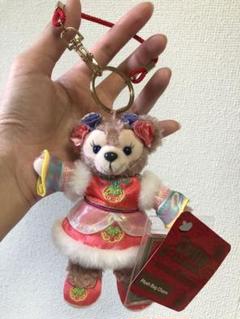 香港ディズニー　クリスマス　シェリーメイ　ぬいぐるみキーチェーン 香港ディズニー クリスマス ダッフィーシェリーメイ ぬいぐるみ