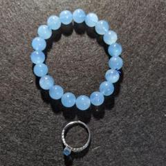 オリジナル ブレスレット  アクアマリン 貔貅 スコロライト ペリドット aquamarine-hq0805is01-1-